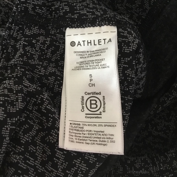 Athleta Ultimate Stash Pocket Textured Pixelated 7/8 Tight Leggings - Picture 11 of 14